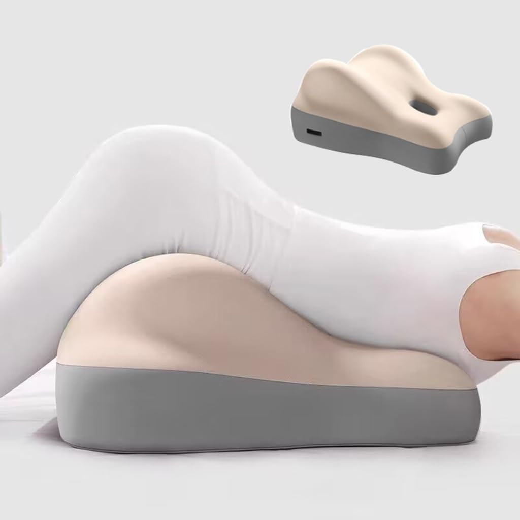 Eqvexd Butt Cushion Couples Pillow, Cushion for Couples, Suitable for Home Use, Ideal Sitting and Lyings Ergonomic Support,for Intimacy Couples in Variou Positions(Beige)
