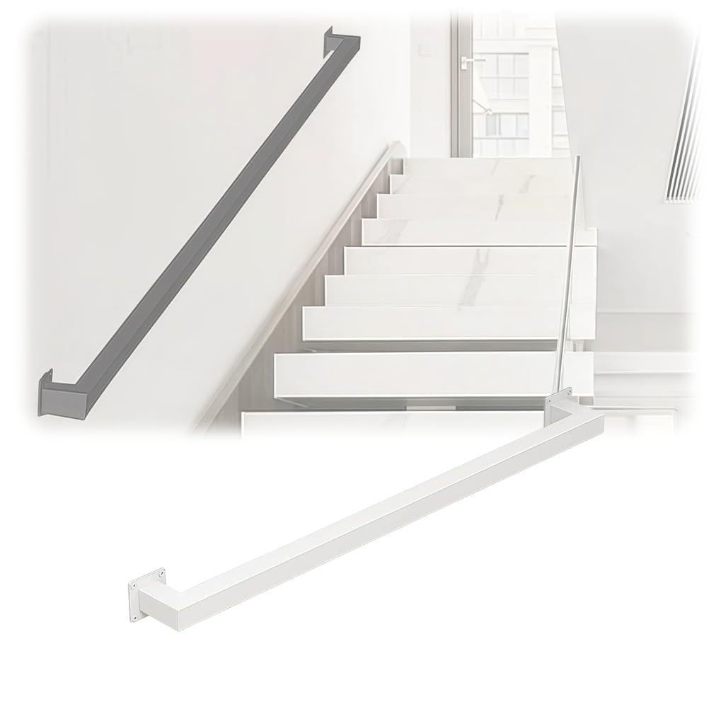 Barre d'appui escalier en fer forgé pour sécuriser la descente des enfants et des seniors