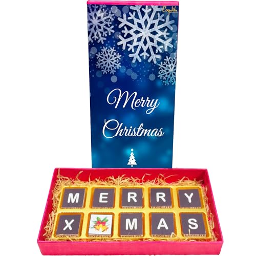 Image of Expelite Mery Christams And New Year Chocolate Gift For Girl Friend - 10 PC Happy Near Year Gift for Employees