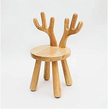KYSMOTIC Wooden Chair Pair - Natural 1, Natural Elk