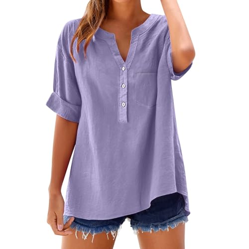 Chemise femme tendance 3/4 chic pour jean et pantalon décontracté d'été