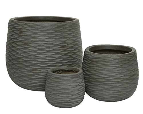 Pots de fleurs extérieur marron Decoris pour jardin et terrasse - 2