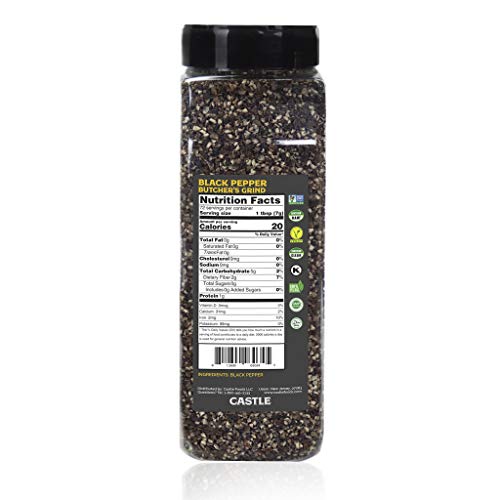 Castle Foods Butcher\'s Grind Black Pepper Cracked, 1 lb - Thumbnail 7