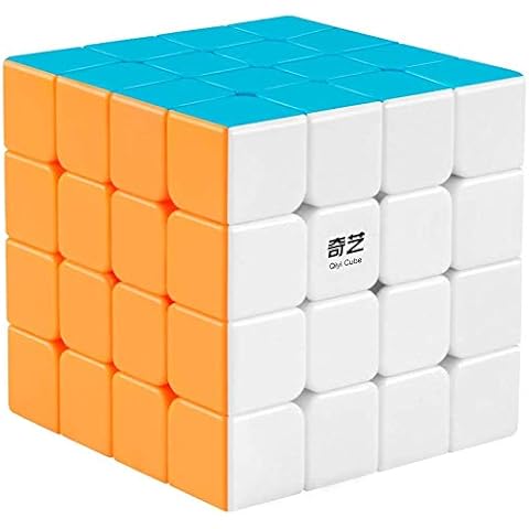 TOYVENTURES Qiyi 4x4 Speed Cube Stickerless Magic Puzzle Toy Gift for Kids and Adults Challenge (Qiyuan S Version, 2020) Cover