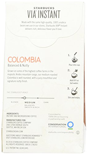 Image of Starbucks VIA Colombia Coffee, 8ct (Pack of 2)
