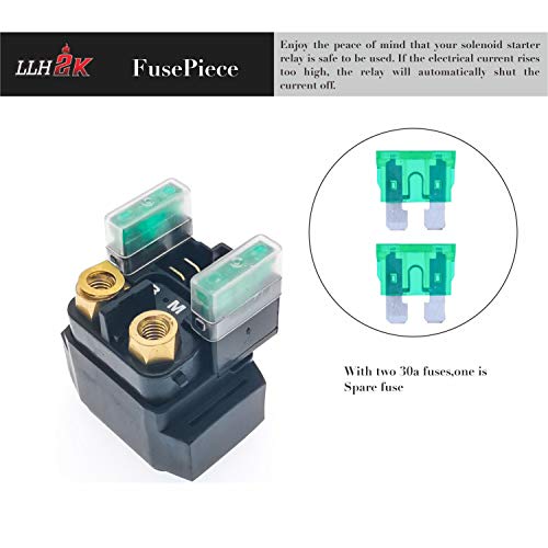 image for FQQF LLH2K Starter Solenoid Relay for Yamaha ATV YFM 350 400 450 660 R