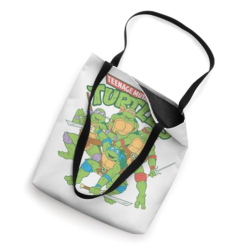 Bolso tote con logo de TMNT y personajes listos para pelear miniatura 2