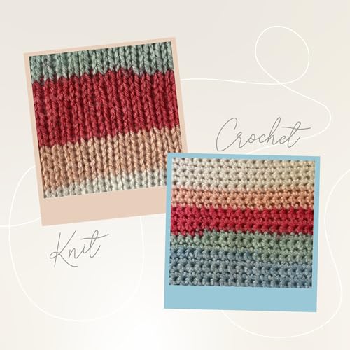 Lion Brand Yarn Ice Cream, DK Weight Acrylic Blend Yarn for Knitting, Crochet, and Crafts, Parfait, 1 Pack