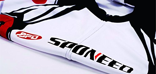 sponeed Men's Cycling Jersey and Bib Short Suit Bicycle Wear Padded Bike Tights