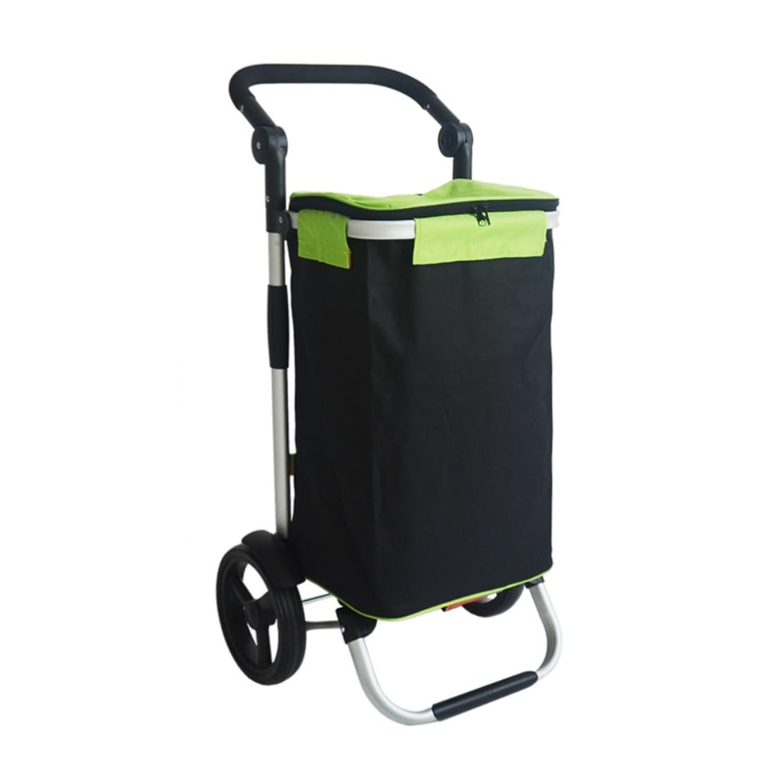 SBZIOJHDR foldable shopping trolley， Folding Shopping Trolley with 2 Wheels Home Portable Grocery Supermarket Elderly(D)