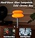Glivpny Mushroom Lamp Table Lamp for Night Stands,Mid Century Modern Desk Lamps for Bedroom, Vintage Dimmable Bedside Small Lamps, Cute Cool Home Room Aesthetic Decor for Living Room (Orange)