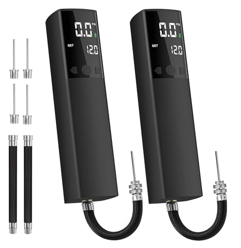 Image of Pumteck Electric Ball Pump, Smart Air Pump Portable Fast Ball Inflation with Precise Pressure Gauge and Digital LCD Display for Football Basketball Volleyball Football