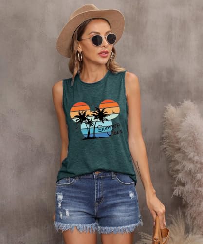 Image of Vacay Mode T Shirts for Women Summer Beach Hawaii Vacation Short Sleeve Tops Holiday Cruise Getaway T Shirts