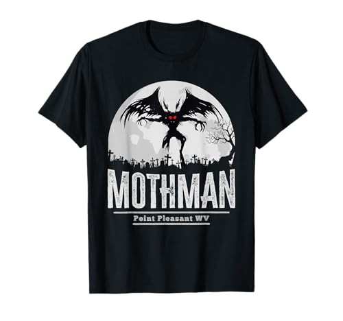 Mothman Cryptid Point Pleasant Cryptozoology Halloween T-Shirt
