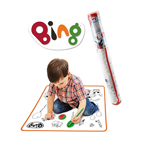 ODS -48400 ODS Bing kleurmat, dubbelzijdig, 70 x 70 cm, wasbaar, met 4 viltstiften, 48400