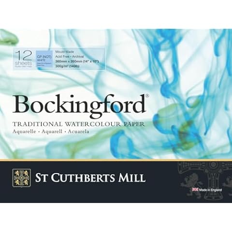 Bockingford 300gsm Glued Watercolour Pad 14"x10" Cover