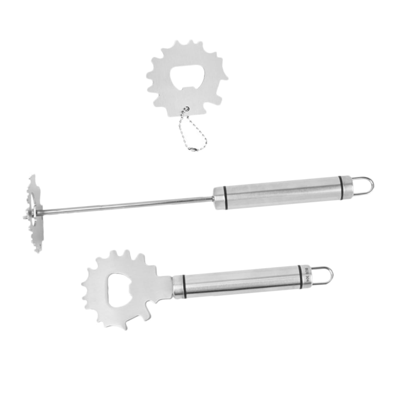 CAXUSD 3-Piece Grill Scraper Set Cleaning BBQ Tool Stainless Steel BBQ Supplies for Porcelain Ceramic Cast Iron