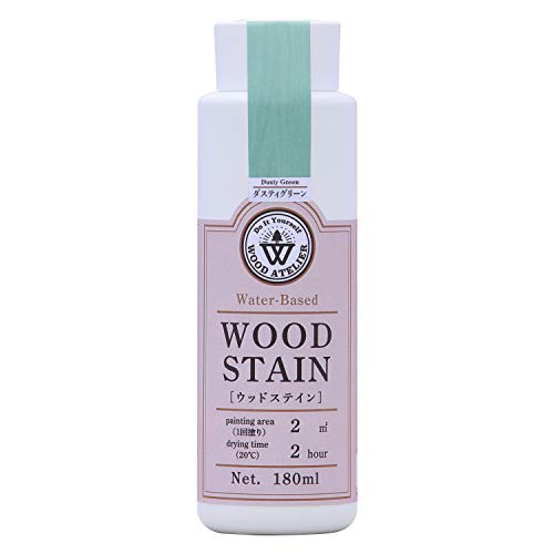 和信ペイント 水性着色剤 ウッドアトリエ ウッドステイン 180ml 800656 木目を生かした着色 WS-06 ダスティグリーン