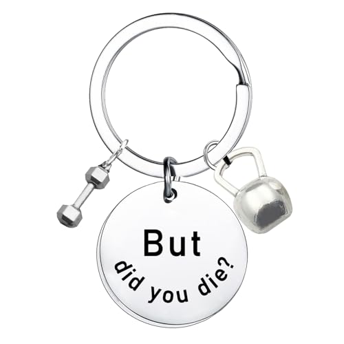 Waeceip Funny Fitness Gifts For Women Motivation Keychain Workout Gifts For Gym Lovers Dumbbell Keychain Bodybuilding Gym Dad Gift Personal Trainer Gift Fitness Accessories