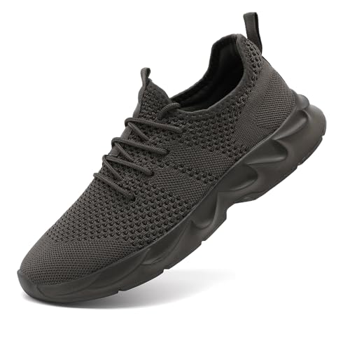 Image of DLWKIPV Mens Running Shoes Sneakers Tennis Non Slip Walking Gym Workout Athletic Slip On Casual Lightweight Breathable Mesh Fashion