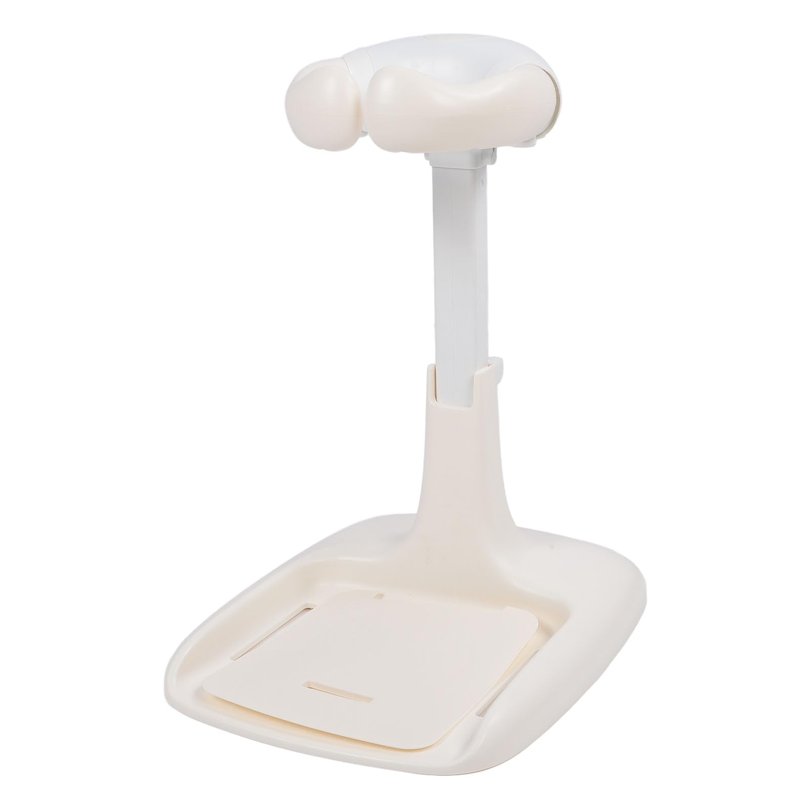 Toddler Shower Stand Support Baby Hug Bath Tower Adjustable Height Non Slip Folding Innovative for Bathroom Grey White