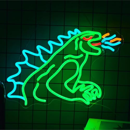 RXXXTRXQ Monster Neon Sign Dinosaur Neon Signs for Wall Decor LED USB Monster LED Monster Wall Art for Bedroom Neon Light Sign for Bedroom Game Room Bar Party Club Man Cave Decoration