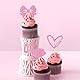 42 Stück Its A Girl Tortendeko Babyparty Deko Mädchen Set Rosa Cupcake-Topper Mit Schleife Kleid Herz Glitzer Muffin Deko Rosa Zur Geschlechtsenthüllung Für Taufe Baby Shower Party Deko