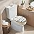 Elongated Toilet Seat Wooden Whitewashed timber Wood Toilet Seat Slow Quiet Close Lid with Quick-Release Hinges Cover Bumpers Easy to Clean Install
