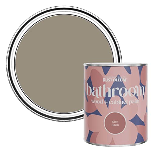 Rust-Oleum Brown Moisture Resistant Bathroom Wood and Cabinet Paint in Satin Finish - Cocoa 750ml