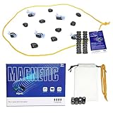 Magnetic Chess Game,Magnetic Chess Game with Stones,Magnetic Chess Strategy Game for Kids and Adults,Family Board Games Set, Party Travel Desktop Magnetic Strategy Game