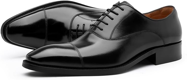 DESAI Men’s Dress Shoes with Genuine Leather in Classic Formal Oxford Leather Shoes for Men - Image 6