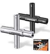 Pinoze 4 Way Sillcock Water Key, 1/4", 9/32", 5/16", 11/32", 2-Pack Steel Multi-Function Utility ...