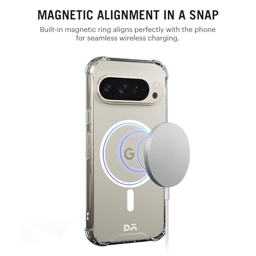 Image of DailyObjects Clear Magnetic Phone Case Cover Compatible with Google Pixel 9 Pro | Wireless Charging Slim Back Cover | 2 Layer Edge Protection & Shockproof