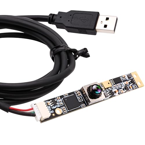 ELP 16MP USB Camera Module with Auto Focus, Microphone, Wide Angle Lens, No Distortion Webcam