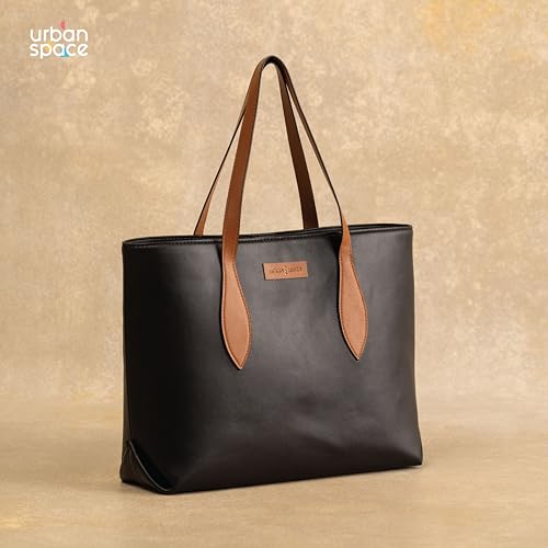 Image of Urban Space Women Tote Bag with Laptop compartment, Handbag for Work, Ladies purse, Stylish Shoulder Bag, Laptop ipad Tote Bags For Office Use, Gift for Women