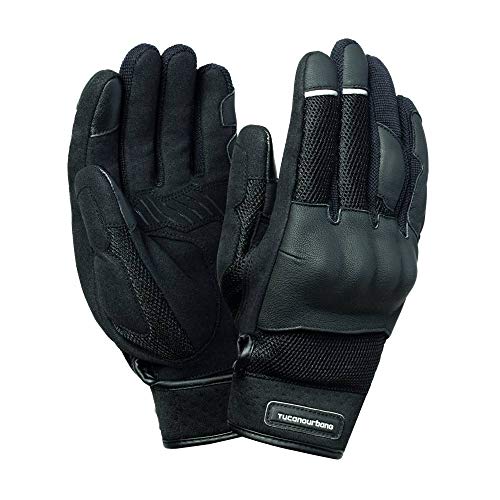 Gants printemps-été Tucano MRK Pro Noir taille 8 S avec écran tactile et homologation EN13594