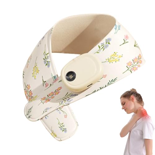 Soporte térmico para el cuello, almohadilla térmica ligera para el cuello, calentador de cuello eléctrico con 3 niveles de calefacción, soporte térmico para el cuello para ciclismo, esquí