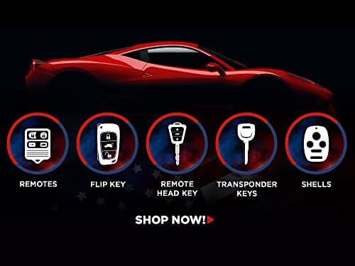 Car Key Fob Keyless Entry Remote fits 2001-2005 Chevy Impala Monte Carlo / 2004 Pontiac Grand Prix (KOBLEAR1XT, 10443537)