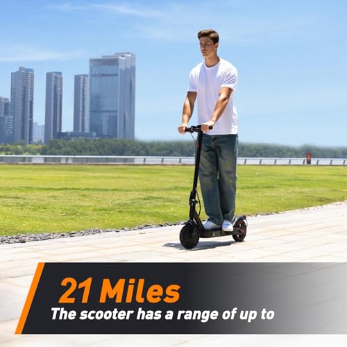 Image of Electric Scooter, 21 /28 Miles Range, 18 /22 /25 MPH Speed Electric Scooter for Adults, 500 /750W Motor, 10 inch /8.5 inch Pneumatic Tires Scooter with Dual Braking, Foldable Escooter for Commuting & Campus Use