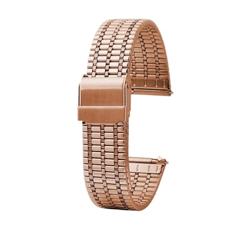 Bracelet montre acier inoxydable anti usure rose gold