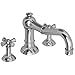 Newport Brass 3-2466 Double Handle Deck Mounted Roman Tub Filler with Tub Spout, Matte White