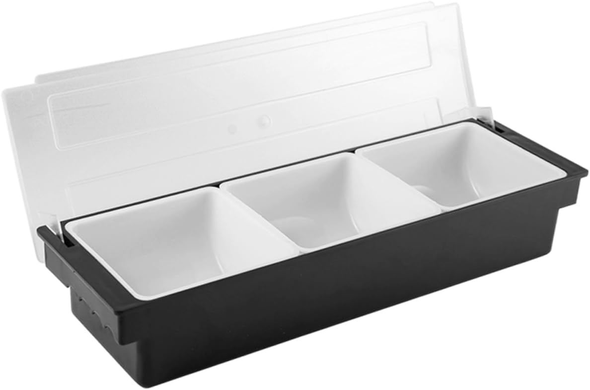 Mixology Bartender Kit Compartment Seasoning Box Bar Condiment Box Fruit Platter Tray Snack Container