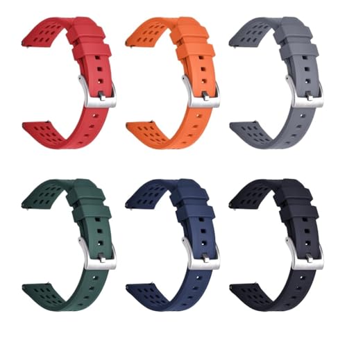 Bracelet montre caoutchouc fluoré structure poreuse respirante orange - 2