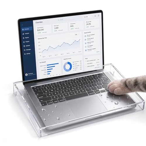 UKCOCO 15.6inch Laptop Keyboard Covers Acrylic Keyboard Cover Cat Laptop KeyboardProtector...