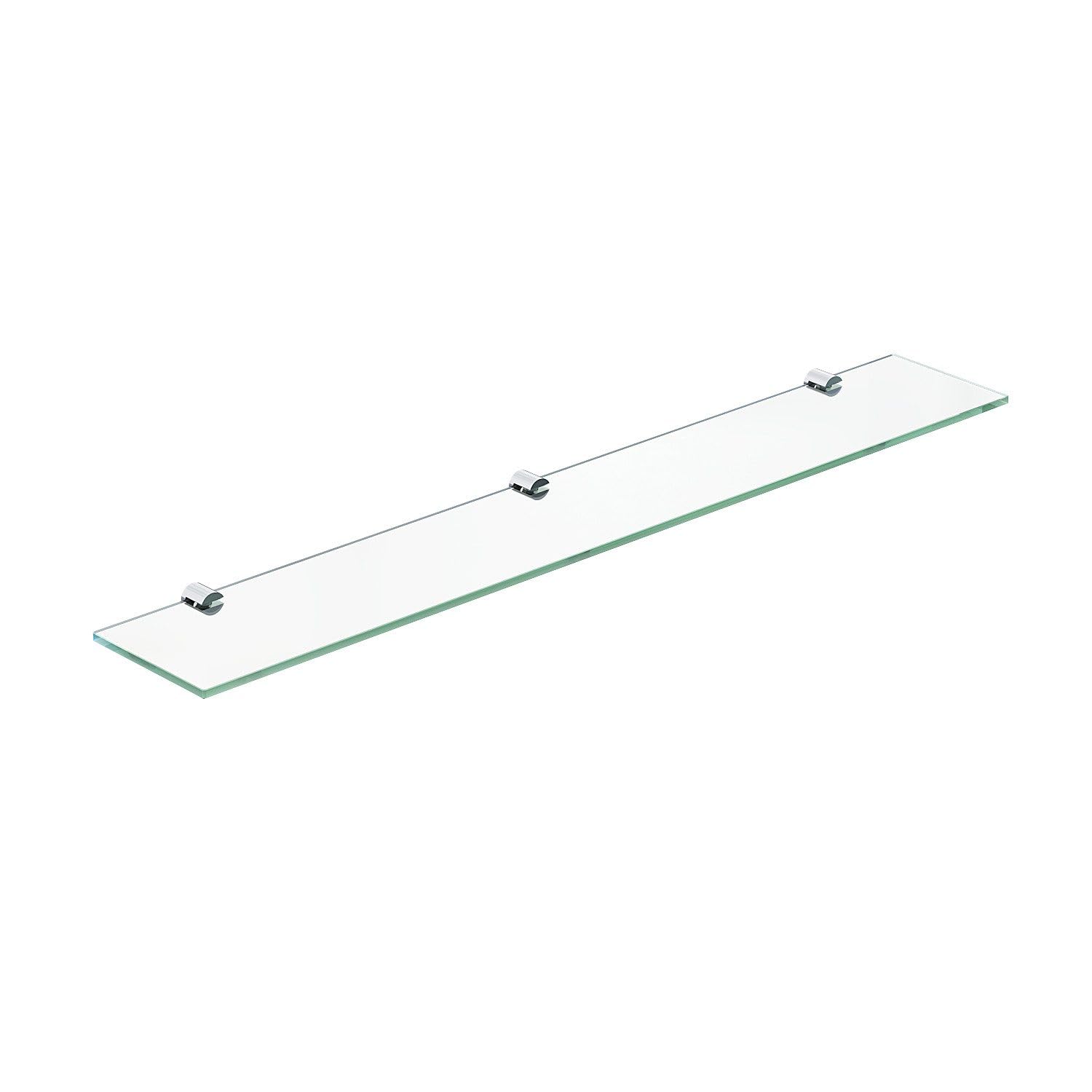 Étagère murale en verre de salle de bain - 70 cm - En verre transparent de sécurité ESG de 6 mm