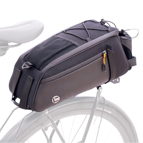 lafo Fahrrad Gepäckträgertasche, 8L Fahrradtasche für Gepäckträger, Multifunktionale Fahrradtasche Hinter Gepäckträgertasche Wasserdicht Rücksitztasche, Schnell Abnehmbare