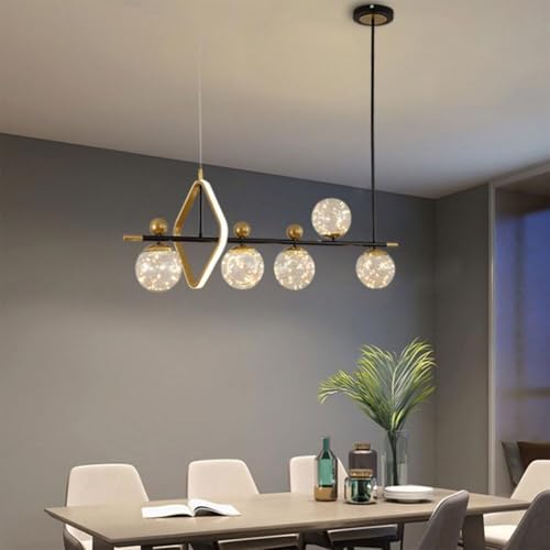 Suspension LED moderne 36W LWX avec lustre d'îlot de cuisine et lampe suspendue réglable