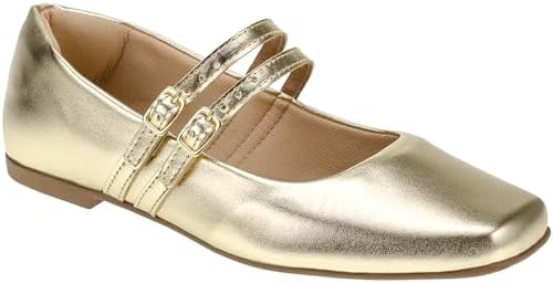 Sapatilha Feminina Boneca Balé Bico Quadrado Sapato Mary Jane Cas...