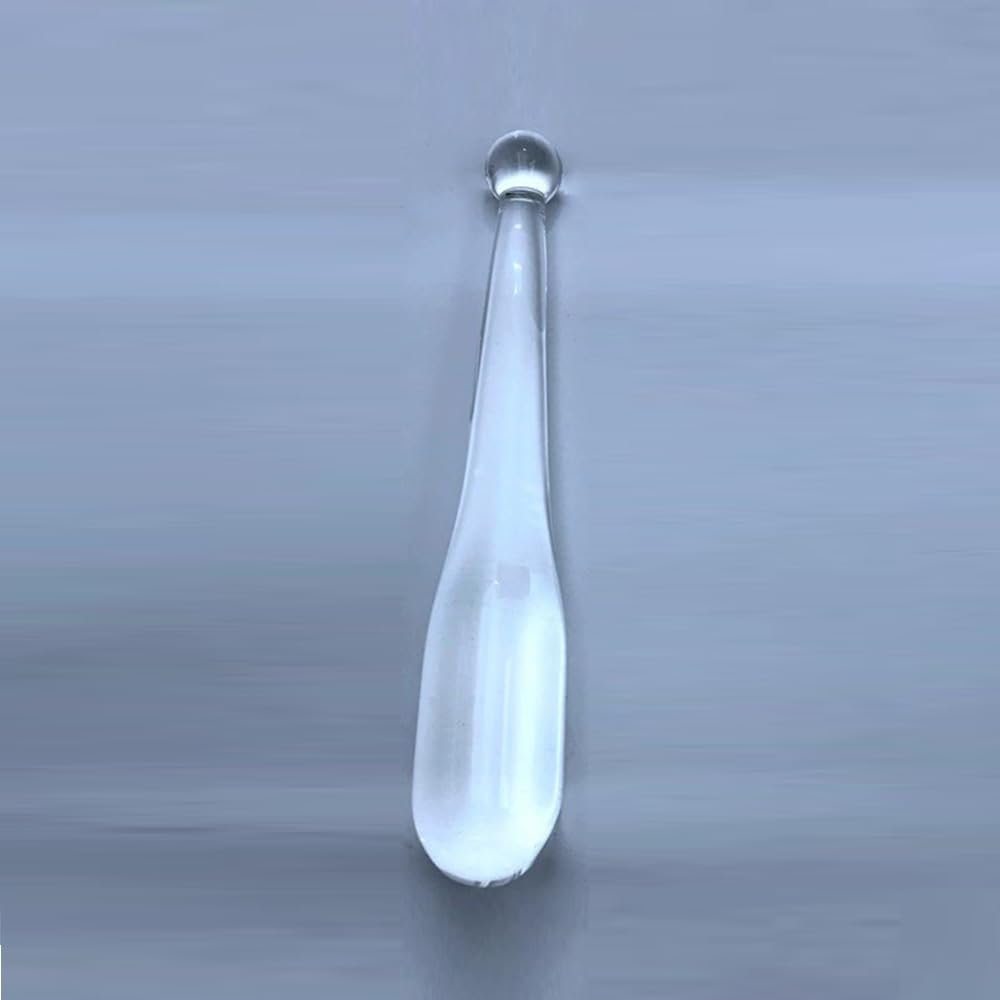 Glass Anal Plug G-spot Dildo Sex Toy of Baseball Bat Double Ended Dildo Massager for Women Men Couples