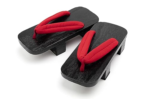 Image of Japanese Shoes Geta Wooden Clogs with Tabi Socks for Men Women